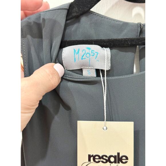 Maria Pinto M2057 Sleeveless Round Neck Fit & Flare Midi Dress Black Women's S - Picture 3 of 4